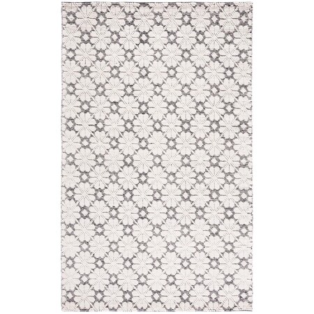 Safavieh 6 x 9 ft. MSR Vermont Hand Woven Rectangle Area Rug, Ivory & Black MSR3503Z-6